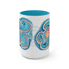 Rainbow Octopus Watercolor Art Two-Tone Coffee Mugs 15Oz Mug
