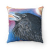 Raven Galaxy Magic Square Pillow 14 × Home Decor