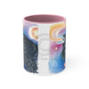 Raven Galaxy Stars Watercolor Art Accent Coffee Mug 11Oz Pink /