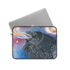 Raven Galaxy Watercolor Art Laptop Sleeve