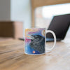 Raven Galaxy Watercolor Art Mug 11Oz