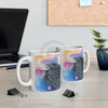 Raven Galaxy Watercolor Art Mug 11Oz