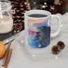 Raven Galaxy Watercolor Art Mug 11Oz