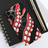 Red Black Kraken Octopus Tentacles Ink Case Mate Tough Phone Cases