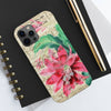 Red Cactus Vintage Music Art Case Mate Tough Phone Cases