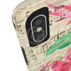 Red Cactus Vintage Music Art Case Mate Tough Phone Cases