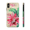 Red Cactus Vintage Music Art Case Mate Tough Phone Cases Iphone Xs Max