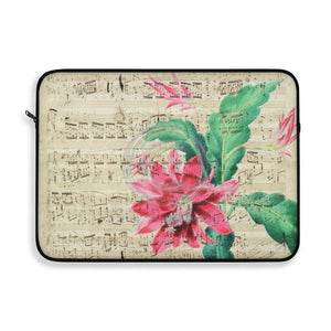 Red Cactus Vintage Music Art Laptop Sleeve 15