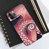 Red Dark Octopus Tentacle Watercolor Case Mate Tough Phone Cases