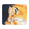 Red Fox Galaxy Stars Watercolor Ink Art Tan Sherpa Blanket Home Decor