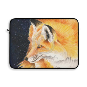 Red Fox Watercolor Ink Art Laptop Sleeve 15