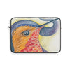 Red Hummingbird Cosmic Stars Watercolor Art Laptop Sleeve 13