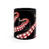 Red Kraken Octopus Tentacles Black Mug 11Oz Mug