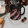 Red Kraken Octopus Tentacles Black Mug 11Oz Mug