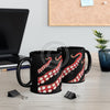 Red Kraken Octopus Tentacles Black Mug 11Oz Mug