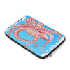 Red Octopus Blue Pattern Watercolor Laptop Sleeve
