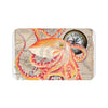 Red Octopus Compass Vintage Map Ink Bath Mat Large 34X21 Home Decor