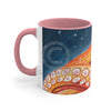 Red Octopus Galaxy Stars Night Watercolor Art Accent Coffee Mug 11Oz