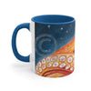 Red Octopus Galaxy Stars Night Watercolor Art Accent Coffee Mug 11Oz