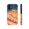 Red Octopus Galaxy Stars Night Watercolor Art Case Mate Tough Phone Cases Iphone 12 Mini