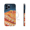 Red Octopus Galaxy Stars Night Watercolor Art Case Mate Tough Phone Cases Iphone 13 Pro Max