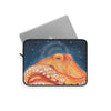 Red Octopus Galaxy Stars Night Watercolor Art Laptop Sleeve