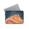 Red Octopus Galaxy Stars Night Watercolor Art Laptop Sleeve