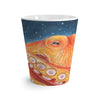 Red Octopus Galaxy Stars Night Watercolor Art Latte Mug Mug