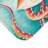Red Octopus I Watercolor Art Bath Mat Home Decor
