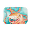 Red Octopus I Watercolor Art Bath Mat Small 24X17 Home Decor