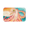 Red Octopus Ii Watercolor Art Bath Mat Large 34X21 Home Decor