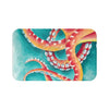 Red Octopus Iii Watercolor Art Bath Mat Large 34X21 Home Decor
