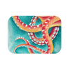 Red Octopus Iii Watercolor Art Bath Mat Small 24X17 Home Decor