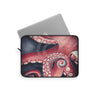 Red Octopus Kraken Tentacles Watercolor Art Laptop Sleeve