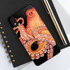 Red Octopus On Black Watercolor Case Mate Tough Phone Cases