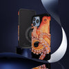 Red Octopus On Black Watercolor Case Mate Tough Phone Cases