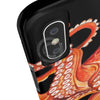 Red Octopus On Black Watercolor Case Mate Tough Phone Cases