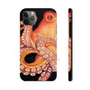 Red Octopus On Black Watercolor Case Mate Tough Phone Cases Iphone 11 Pro Max
