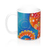 Red Octopus Pastel Art Mug 11Oz