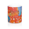 Red Octopus Pastel Art Mug 11Oz