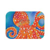 Red Octopus Soft Pastel Art Bath Mat Small 24X17 Home Decor
