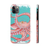 Red Octopus Teal Pattern Case Mate Tough Phone Cases Iphone 11 Pro Max