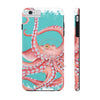 Red Octopus Teal Pattern Case Mate Tough Phone Cases Iphone 6/6S Plus