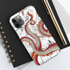 Red Octopus Tentacle Vintage Map Case Mate Tough Phone Cases