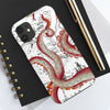 Red Octopus Tentacle Vintage Map Case Mate Tough Phone Cases