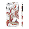 Red Octopus Tentacle Vintage Map Case Mate Tough Phone Cases Iphone 6/6S Plus
