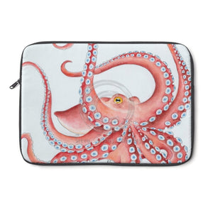 Red Octopus Tentacles Ink White Art Laptop Sleeve 13