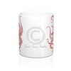 Red Octopus Tentacles Watercolor Ink Art Mug 11Oz