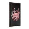 Red Octopus Vertical Framed Premium Gallery Wrap Canvas 10 × 20