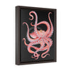 Red Octopus Vertical Framed Premium Gallery Wrap Canvas 11 × 14